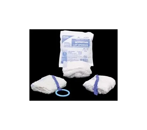 Dukal - From: 10-0004 To: 10-0018  Laparotomy Sponge, Sterile, X Ray Detectable, Prewashed, Softpack