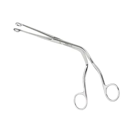Integra Lifesciences - FEB-70 - Catheter Forceps Magill 9 Inch Length Surgical Grade Stainless Steel NonSterile NonLocking Finger Ring Handle Angled