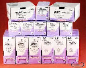 J & J Healthcare Systems - Coated Vicryl - J958h - Absorbable Suture With Needle Coated Vicryl Polyglactin 910 Ct 1/2 Circle Taper Point Needle Size 0 Braided