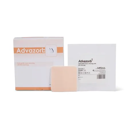 Mediusa - Advazorb - CR4166 - Foam Dressing Advazorb 4 X 4 Inch Without Border Film Backing Nonadhesive Square Sterile
