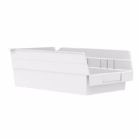 Akro-Mils - 30130WHITE - Shelf Bin White Industrial Grade Polymers 4 X 6-5/8 X 11-5/8 Inch