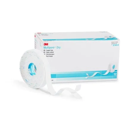 3M - 3730-0 - Multipore™ Dry Surgical Tape 0-5" x 5-5 yd 12 rl-bx 4 bx-cs -Continental USplusHI Only-