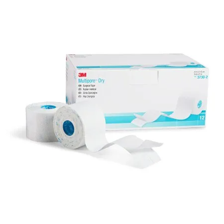 3M - Multipore - 3730-2 -   Dry Surgical Tape, 2" x 5 1/2 yd. Latex free, hypoallergenic and water resistant.