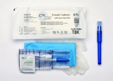 Convatec - T8K - Catheter with Insertion Kit Female Single-Use 6" Straight Tip 8FR Sterile 30-bx 3 bx-cs -Continental US Only-