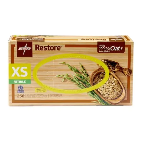 Medline - From: OAT6800 To: OAT6804H - Restore Nitrile Exam Gloves with Oatmeal
