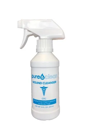 Pure and Clean - 739189359158 - Pure&Clean Wound Cleanser Pure&Clean 8 oz. Spray Bottle NonSterile Antimicrobial