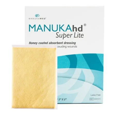 Manukamed - MANUKAhd Super Lite - MM0070 -  Honey Impregnated Wound Dressing  Square 2 X 2 Inch Sterile