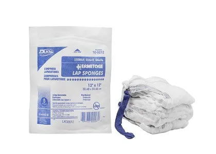 Dukal - From: KP-7012 To: KP-7018 - Laparotomy Sponge, Non Sterile, Banded in 5s No Wrap, Prewashed