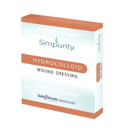 Safe N Simple - Simpurity - SNS55404 -  Hydrocolloid Dressing  4 X 4 Inch Square