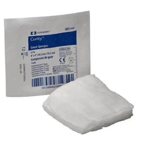 Cardinal - Curity - 3967 -  Gauze Sponge  4 X 4 Inch 5 per Pack Sterile 12 Ply Square