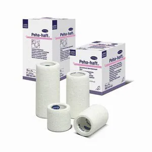 Hartmann - From: 932441 To: 932444  Peha haft Absorbent Cohesive Bandage Peha haft 1 1/2 Inch X 4 1/2 Yard Self Adherent Closure White NonSterile Standard Compression