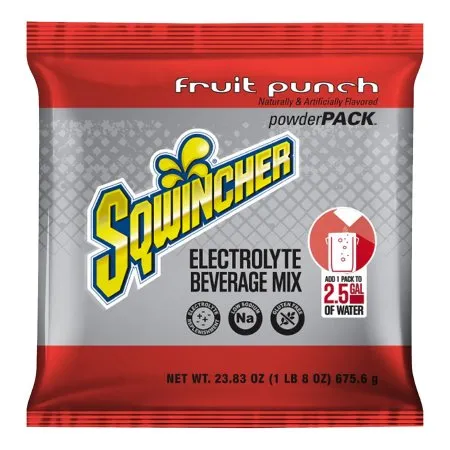 Kent Precision Foods - Sqwincher Powder Pack - 159016042 -  Oral Electrolyte Solution  Fruit Punch Flavor 23.83 oz. Electrolyte