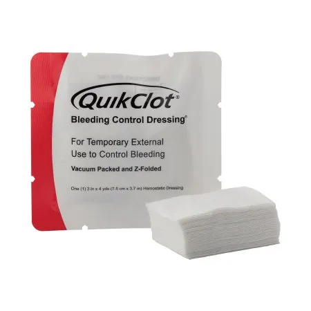 Teleflex - QuikClot  - 538 - Hemostatic Dressing QuikClot  3 Inch X 12 Foot 1 per Pack Sterile