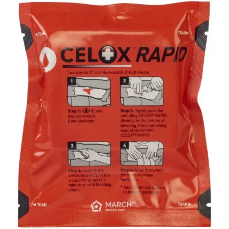North American Rescue - Celox RAPID - 30-0069 - Hemostatic Dressing Celox Rapid Sterile