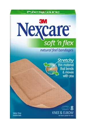 3M - 571-08 - Nexcare Soft 'n Flex Adhesive Strip Nexcare Soft 'n Flex 2 X 4 Inch Fabric Rectangle Tan Sterile