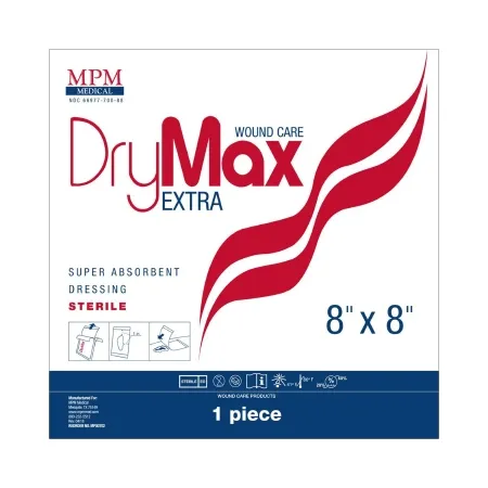 MPM Medical - MP00702 - DryMax Extra Super Absorbent Dressing DryMax Extra 8 X 8 Inch Square
