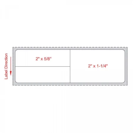 Precision Dynamics - From: LDWHP58 To: LDWHP58 - Meditech Blank Label Meditech Thermal Label White Paper 1 1/4 X 4 Inch