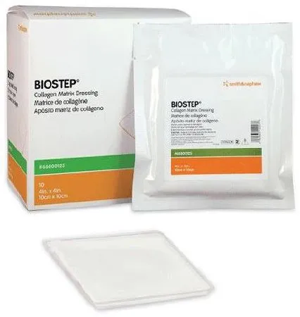 Smith & Nephew - Biostep - 66800125 -  Collagen Dressing  4 X 4 Inch Square