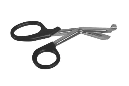 Medline - MDS10750 - Utility Scissors 7-1/2 Inch Length Floor Grade Stainless Steel / Plastic Nonsterile Finger Ring Handle Angled Blades Blunt Tip / Blunt Tip