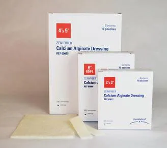 Focus Health Group - 60022 - ZeniFiber Calcium Alginate Wound Dressing, 2" x 2".