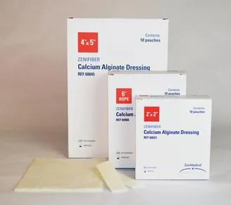 Focus Health Group - 600660 - ZeniFiber Calcium Alginate Wound Dressing, 6" x 6".