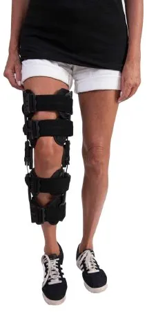 Manamed - Manaez Rom Elite - Ezre001 - Knee Brace Manaez Rom Elite One Size Fits Most D-Ring / Hook And Loop Strap Closure Right Knee