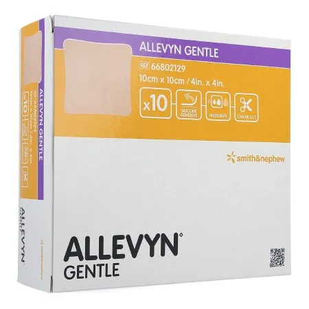 Smith & Nephew - 66802129 - Allevyn Gentle Dressing Without Border 4" X 4"