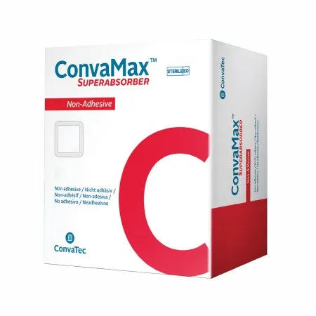 Convatec - ConvaMax Superabsorber - 422576 -  Super Absorbent Dressing  Adhesive 4 X 4 Inch Square
