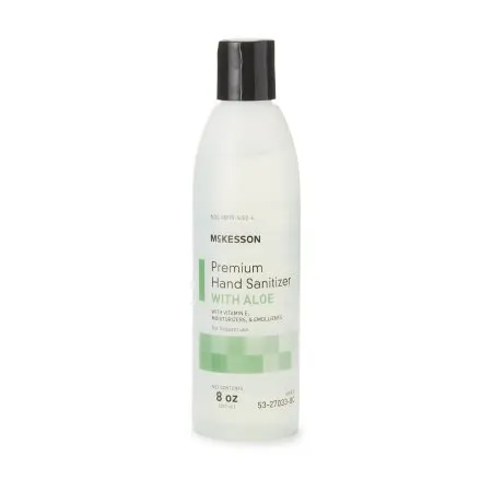 McKesson - 53-27033-8C - Premium Hand Sanitizer with Aloe Premium 8 oz. Ethyl Alcohol Gel Bottle