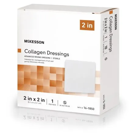 McKesson - From: 16-1850 To: 16-4739 - Foam Dressing 4 X 4 Inch Without Border Film Backing Nonadhesive Square Sterile