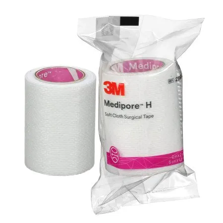 3M - 2860S-2 - Medipore H Hypoallergenic Soft Cloth Surgical Tape 2" x 2 yds, individually wrapped single roll