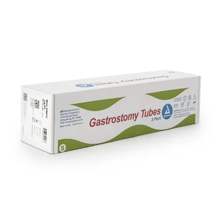 Dynarex - 5124 - 3 Port Gastrostomy Tube 24 Fr. Silicone Sterile