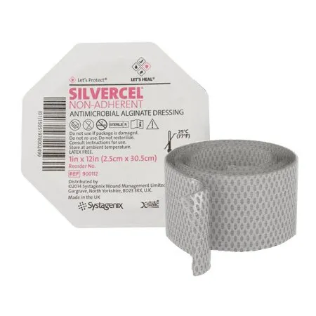 3M - 900112 - Silvercel Non Adherent Silver Alginate Dressing Silvercel Non Adherent 1 X 12 Inch Rope Sterile