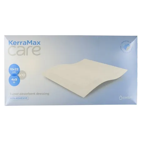 3M - KerraMax Care - PRD500-120 - Super Absorbent Dressing KerraMax Care 4 X 9 Inch Rectangle