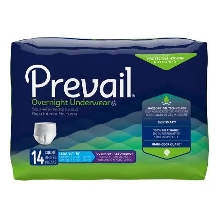 First Quality - Prevail Overnight - PVX-513 -  Unisex Adult Absorbent Underwear  Pull On with Tear Away Seams Large Disposable Heavy Absorbency