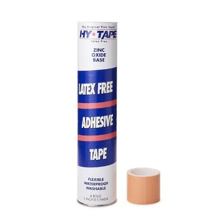 Hy-Tape International - Hy-Tape - 20LF - Waterproof Medical Tape Hy-Tape Pink 2 Inch X 5 Yard Zinc Oxide Adhesive Zinc Oxide NonSterile