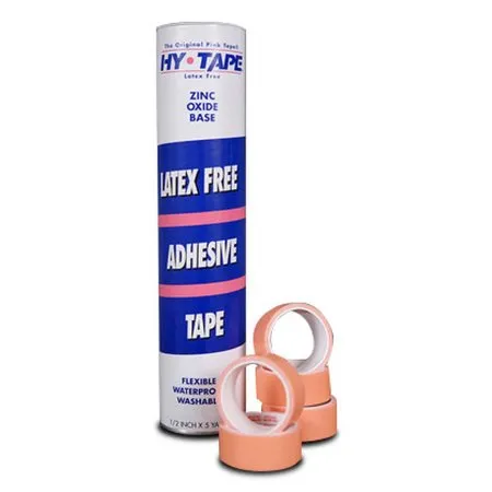 Hy-Tape International - Hy-Tape - 10LF - Waterproof Medical Tape Hy-Tape Pink 1 Inch X 5 Yard Zinc Oxide Adhesive Zinc Oxide NonSterile