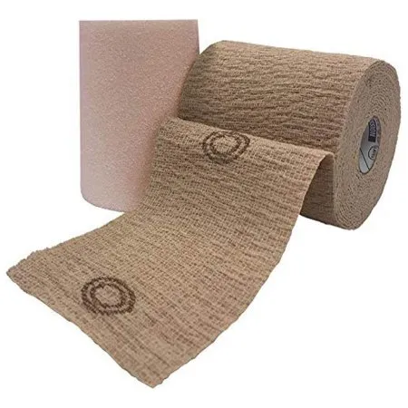 Andover Healthcare - 8840UBC-TN - Andover Coated Products CoFlex TLC Calamine with Indicators 2 Layer Compression Bandage System CoFlex TLC Calamine with Indicators 4 Inch X 6 Yard / 4 Inch X 7 Yard Self Adherent / Pull On Closure Tan NonSterile 20 to 30 