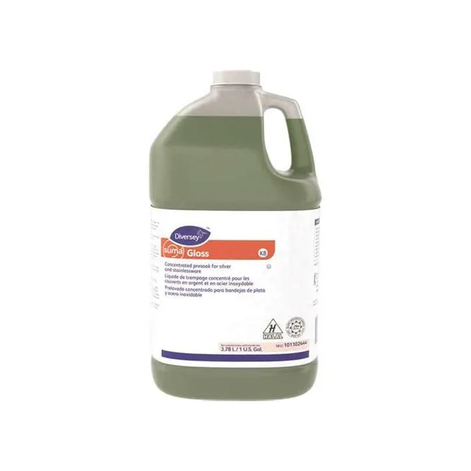 Diversey - Suma Gloss - 101102444 - Flatware Presoak Detergent Suma Gloss 1 Gal. Jug Liquid Concentrate