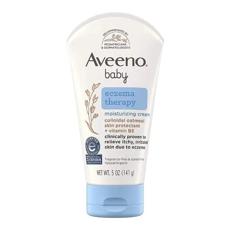 J & J Sales - Aveeno Baby Eczema Therapy - 38137101845 - Baby Lotion Aveeno Baby Eczema Therapy 5 Oz. Tube Unscented Cream