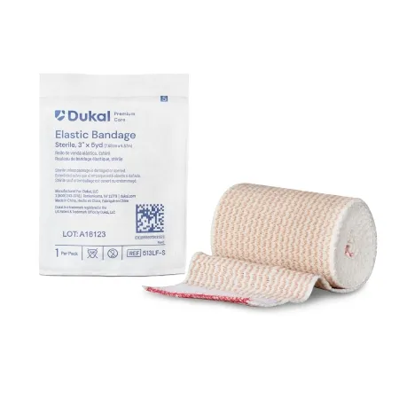 Dukal - 513LF-S - Premium Elastic Bandage  3" x 5yd  Sterile  Latex-Free  1-pk  36 pk-cs