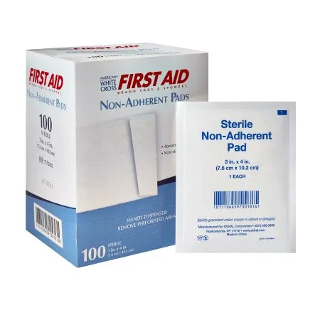 Dukal - American White Cross - 7575033 -  Non Adherent Dressing  3 X 4 Inch Sterile Rectangle