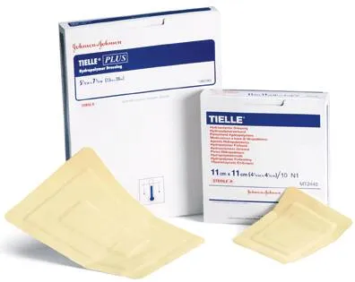 3M - TIELLE - MTL103 -  Foam Dressing  7 X 7 Inch With Border Film Backing Adhesive Square Sterile