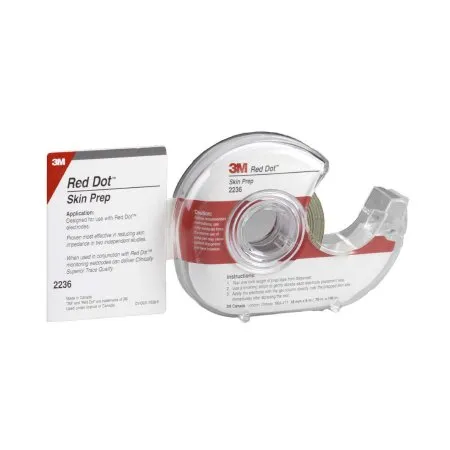 3M - Red Dot - 2236 -  Electrode Skin Prep Abrader Tape  Tape Dispenser NonSterile