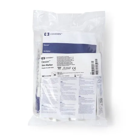 Cardinal - Devon - 31145785 -  Surgical Skin Marker  Gentian Violet Standard Tip Flexible Ruler Sterile
