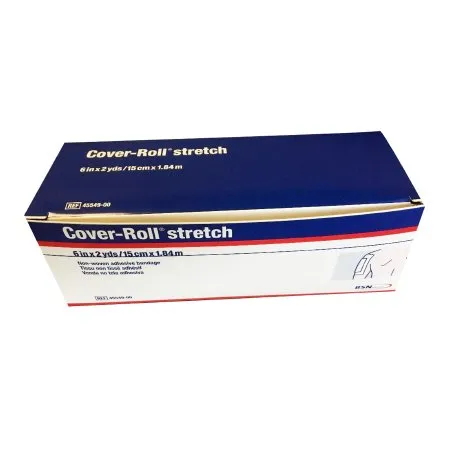 BSN Medical - Cover-Roll Stretch - 45549 - Cover Roll Stretch Dressing Retention Tape with Liner Cover Roll Stretch White 6 Inch X 2 Yard Nonwoven Polyester NonSterile