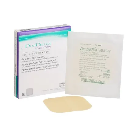 Convatec - DuoDERM Extra Thin - From: 187955 To: 187957 -  Thin Hydrocolloid Dressing  4 X 4 Inch Square