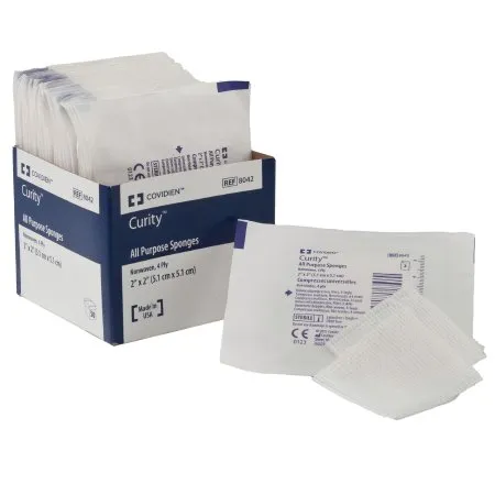 Cardinal - Curity - From: 8043 To: 8045 -  Nonwoven Sponge  3 X 3 Inch 2 per Pack Sterile 4 Ply Square
