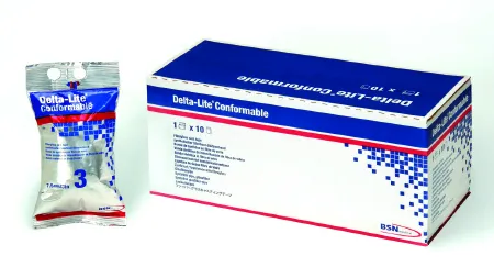 BSN Medical - Delta-Lite Conformable - 5943 - Delta Lite Conformable Cast Tape Delta Lite Conformable 3 Inch X 12 Foot Fiberglass Dark Blue