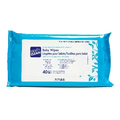 PDI - Professional Disposables - From: Q70040 to  Q70040 - Professional Q70040 Disposables Baby PDI Wipe Nice 'N Clean Clean&reg; Soft Pack Aloe Unscented 40 Count Nice'n Case Wipes